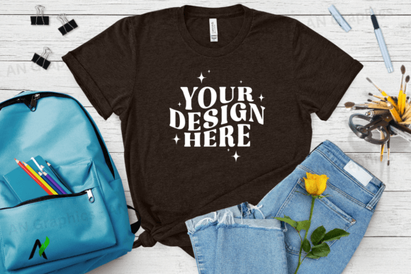 Bella Canvas 3413 Female Mockup - 066: A Versatile Tool for Back To School Designs
