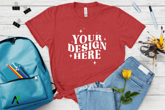 Bella Canvas 3413 Female Mockup - 086: A Professional Solution for T-Shirt Design Showcases