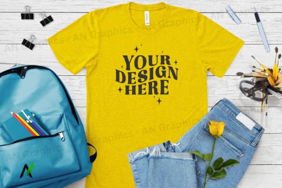 Bella Canvas 3413 Mockup Design