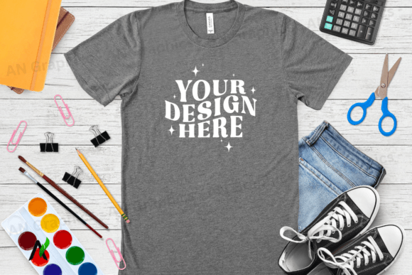 Bella Canvas 3413 Unisex Mockup - 069: A Professional Tool for T-Shirt Design Presentations