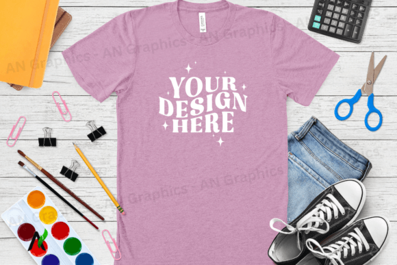 Bella Canvas 3413 Unisex Mockup - 071: A Professional Tool for T-Shirt Design Presentation