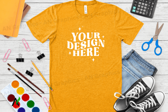 Bella Canvas 3413 Unisex Mockup - 081: A Professional Tool for T-Shirt Design Presentation