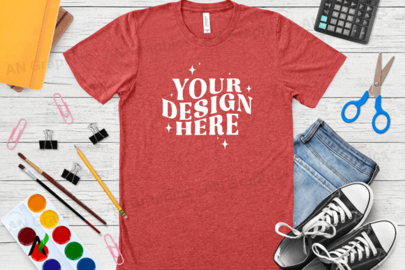Bella Canvas 3413 Unisex Mockup - 087: A Professional Tool for T-Shirt Designers and Creators