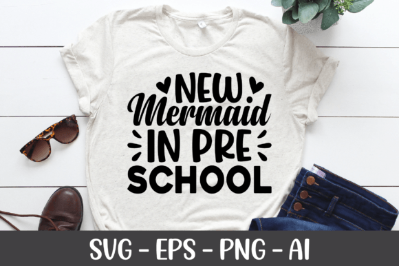 New Mermaid in Pre School SVG: A Versatile Design for Creative Projects